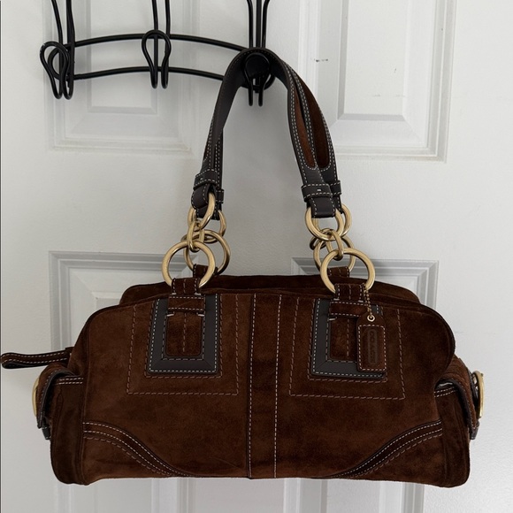 Coach Handbags - Coach Vintage Soho Brown Suede Handbag